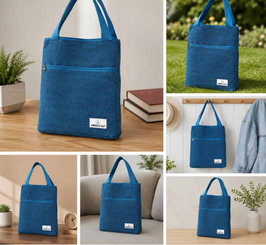 💙 Elegant Blue Tote Bag – Style Meets Everyday Convenience