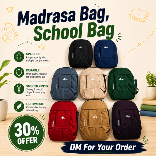 Madrasa & School Bag – Stylish Student Backpack