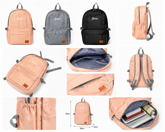 Stories Classic Everyday Backpack – Stylish & Durable School & Travel Bag