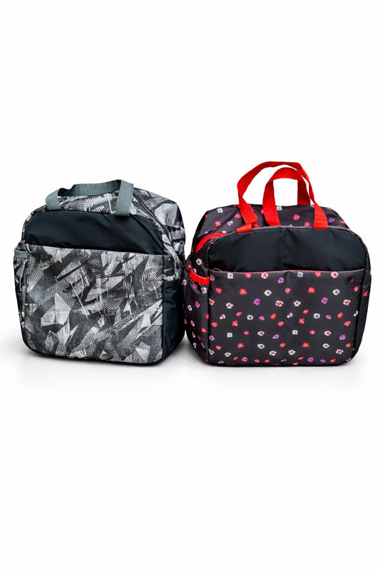 Stylish Multi-Purpose Insulated Lunch Bag – Portable Travel & Office Tiffin Bag (Pack of 2 Designs)